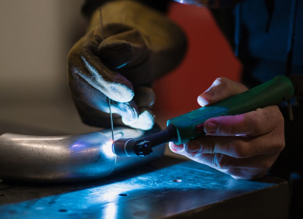 TIG welding in construction