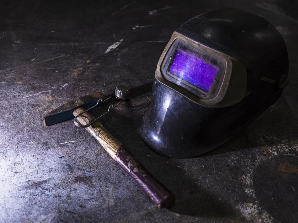 A welding helmet