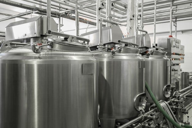 Milk storage tanks with smooth finishes