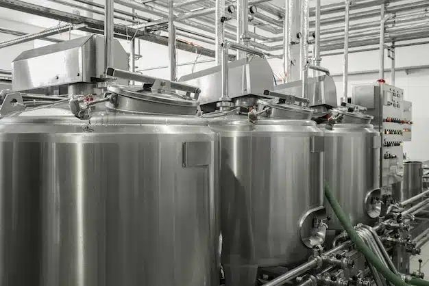 Milk storage tanks with smooth finishes