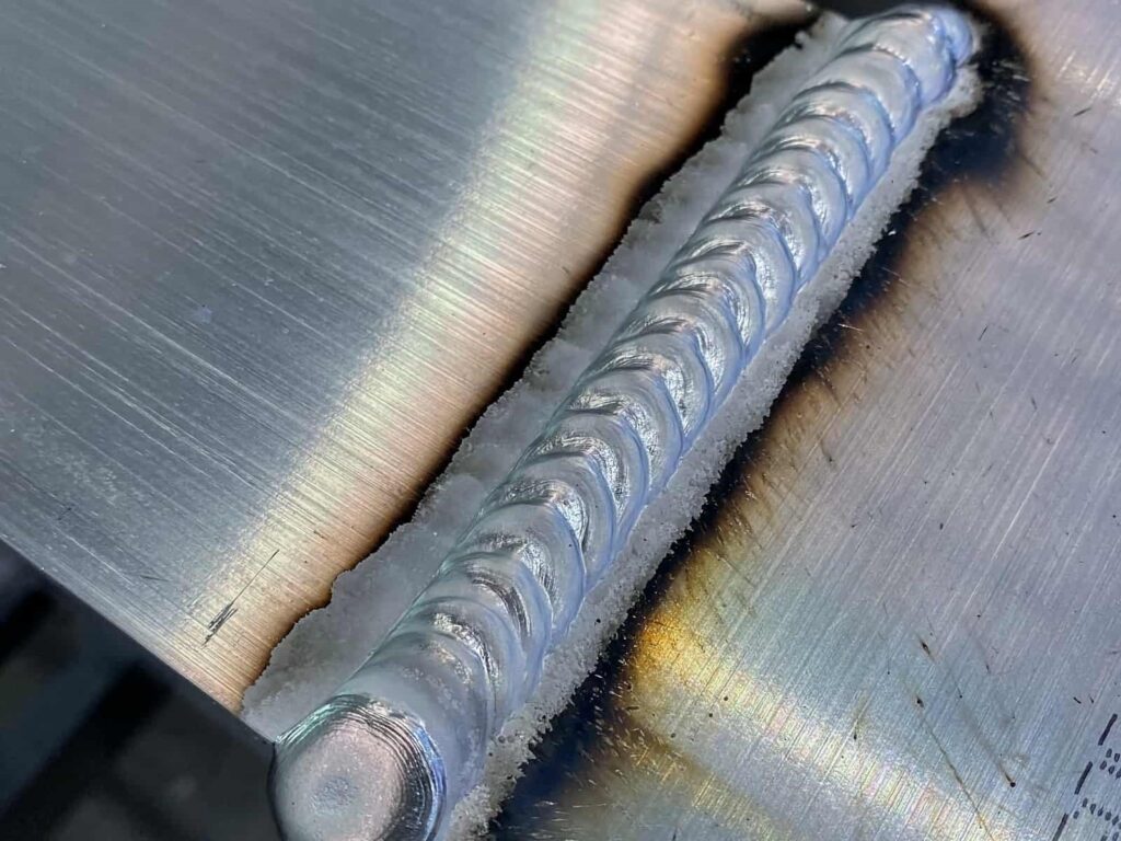 MIG weld aluminum outcome