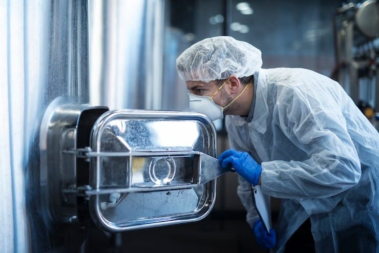 a contamination-free industrial container