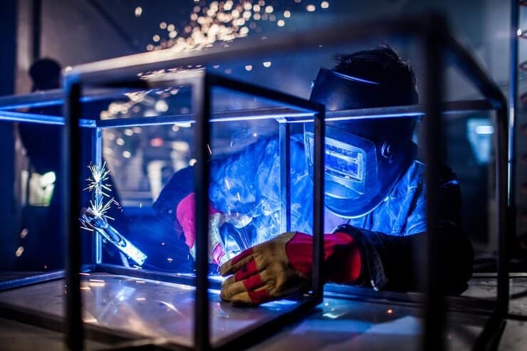 welding in a cleanroom