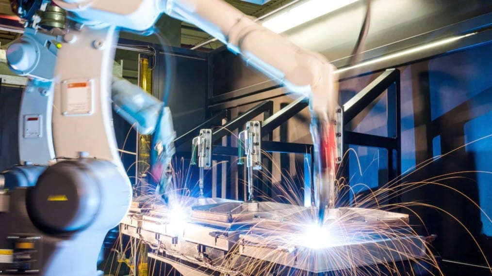 welding in an industrial environment