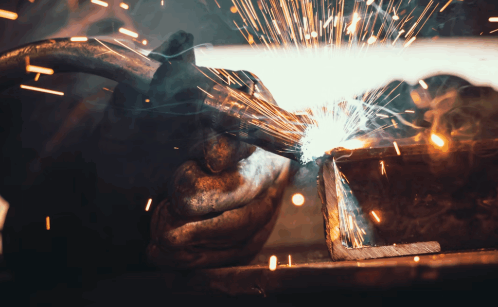 Arc welding is a technique that uses an electric arc to generate intense heat,