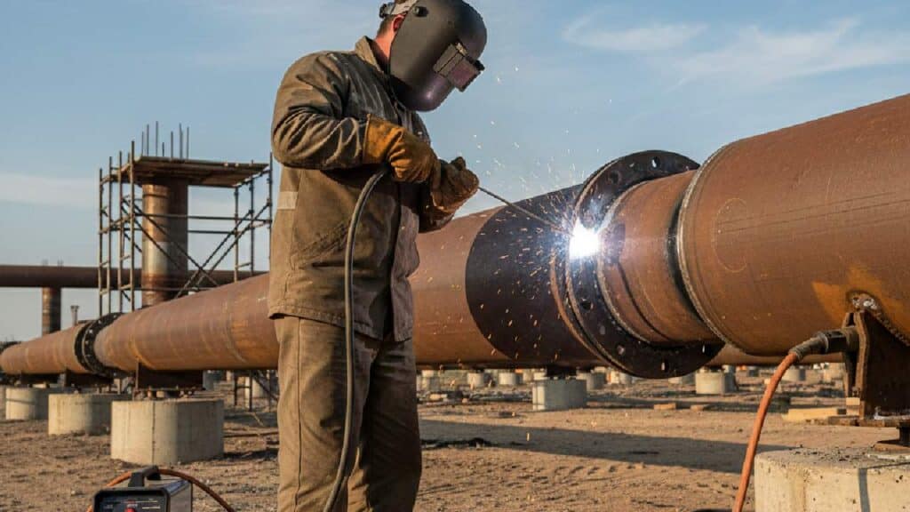 Outdoor Stick Welding